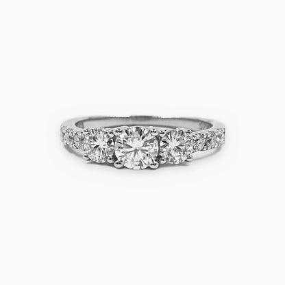 Anillo Tricillo Clásico Máximo Moissanitas