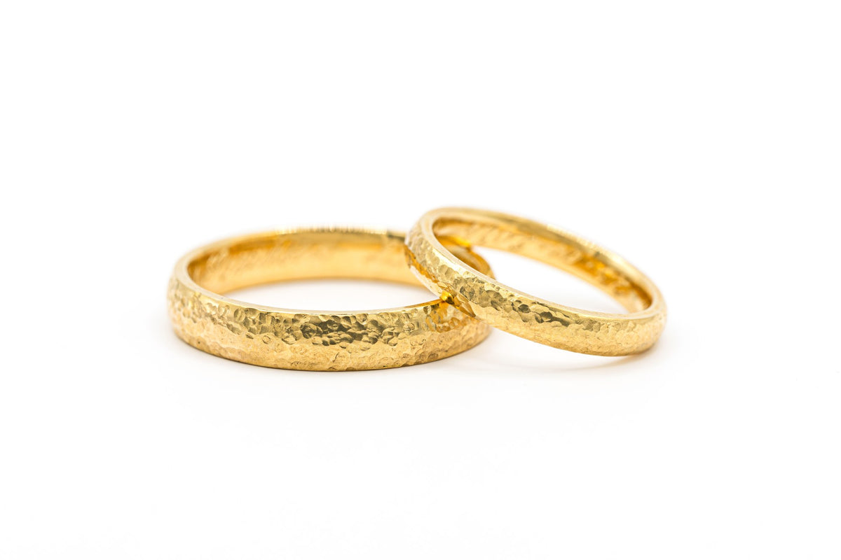Argollas Martilladas Oro 18 - foto 2