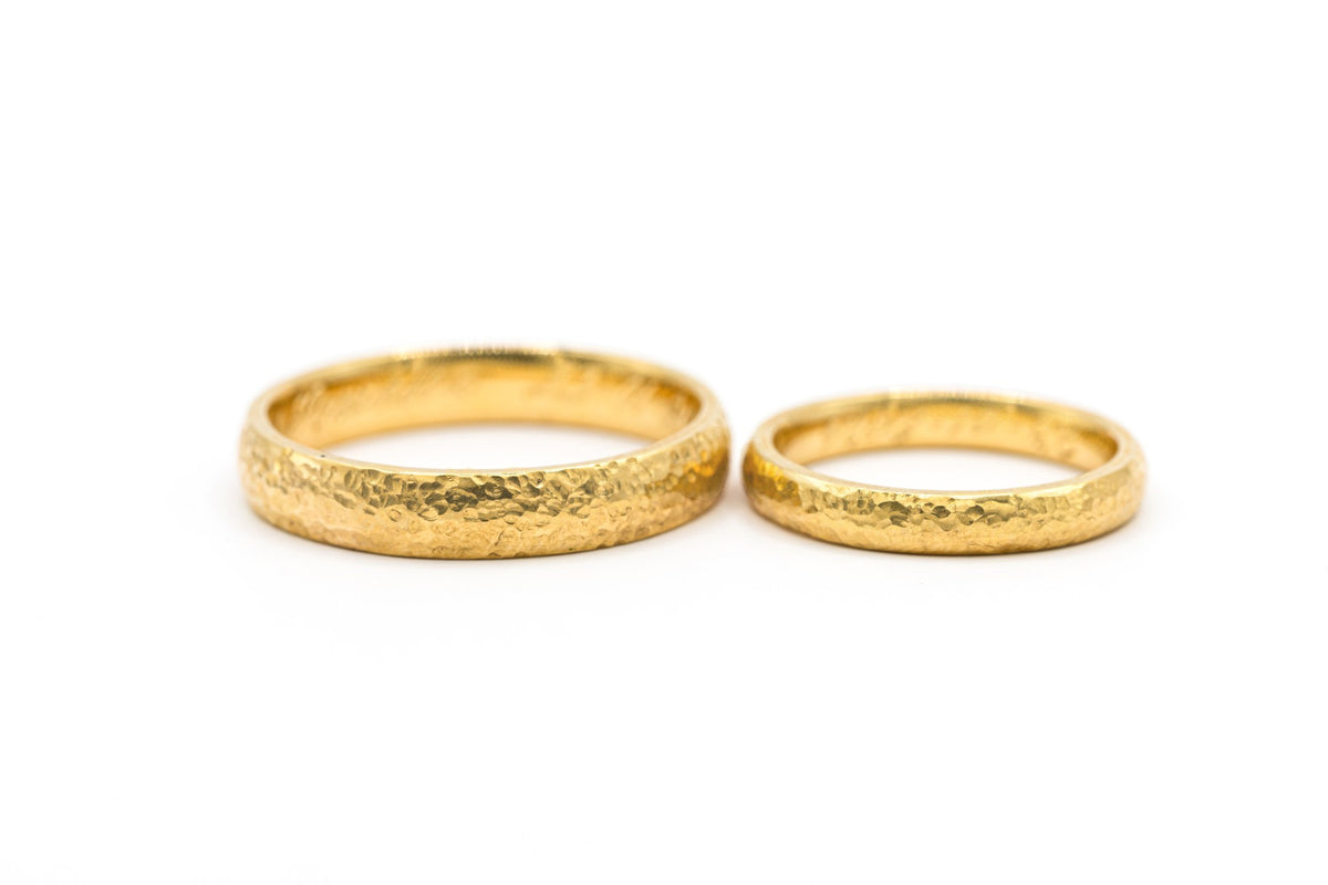 Argollas Martilladas Oro 18 - foto 3