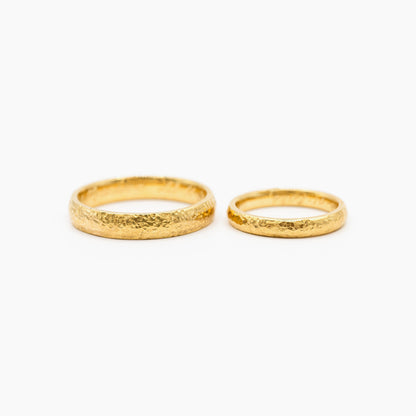 Argollas Martilladas Oro 18 - argollas de matrimonio TIARA