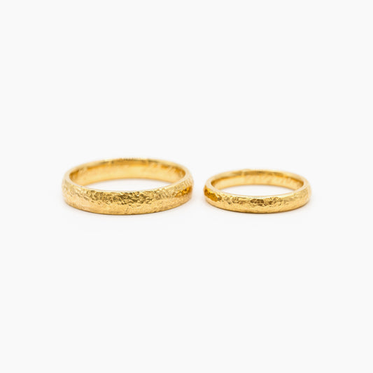 Argollas Martilladas Oro 18 - argollas de matrimonio TIARA