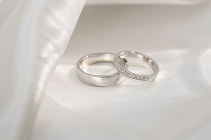 Argollas Platino e Hilo Diamantes - foto 3