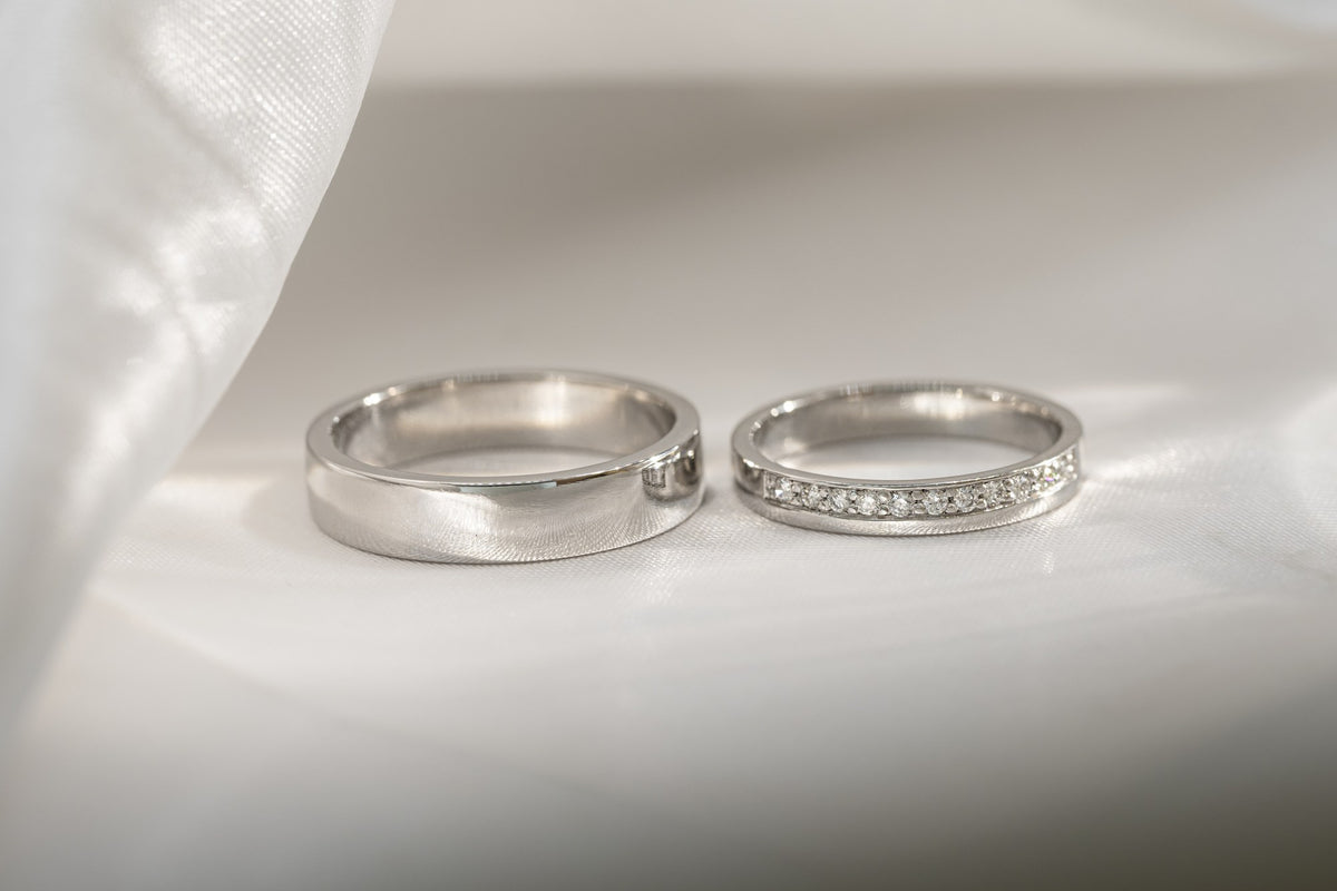 Argollas Platino e Hilo Diamantes - foto 5