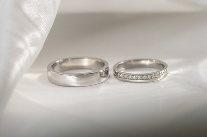 Argollas Platino e Hilo Diamantes - foto 5