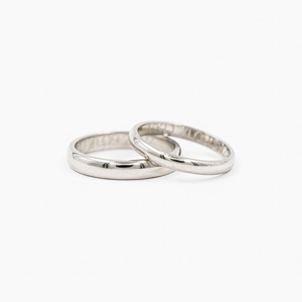 Argollas Platino Inglesas - argollas de matrimonio TIARA