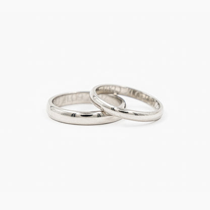 Argollas Platino Inglesas - argollas de matrimonio TIARA