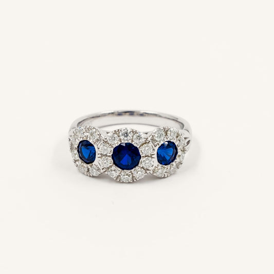 Anillo Majestueuse Zafiro