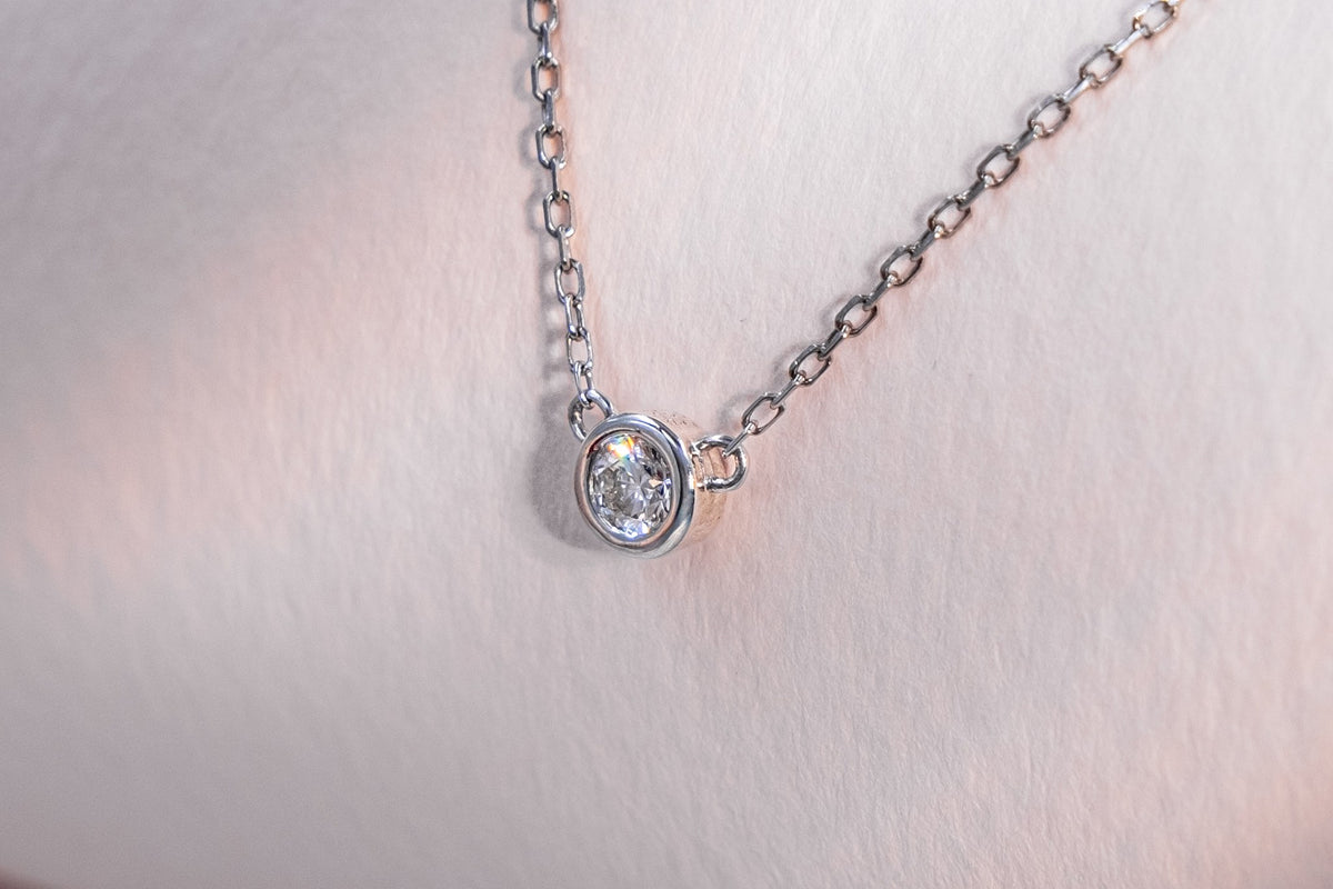 Punto de Luz Delicadeza, detalle del diamante en bisel