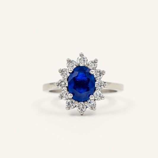 Anillo Rosace Zafiro
