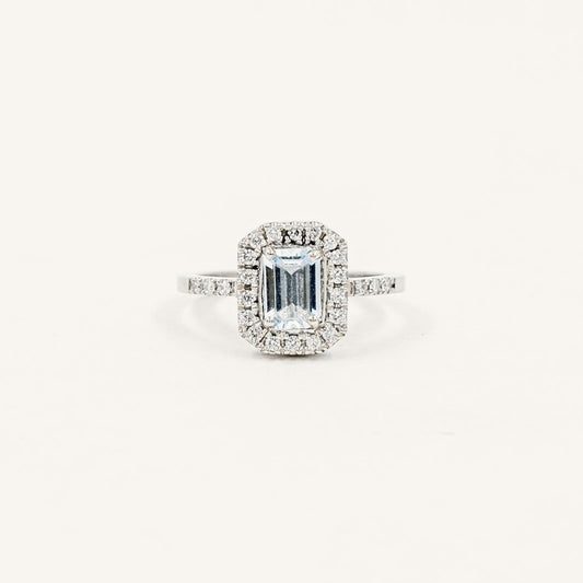 Anillo Suprême Aguamarina