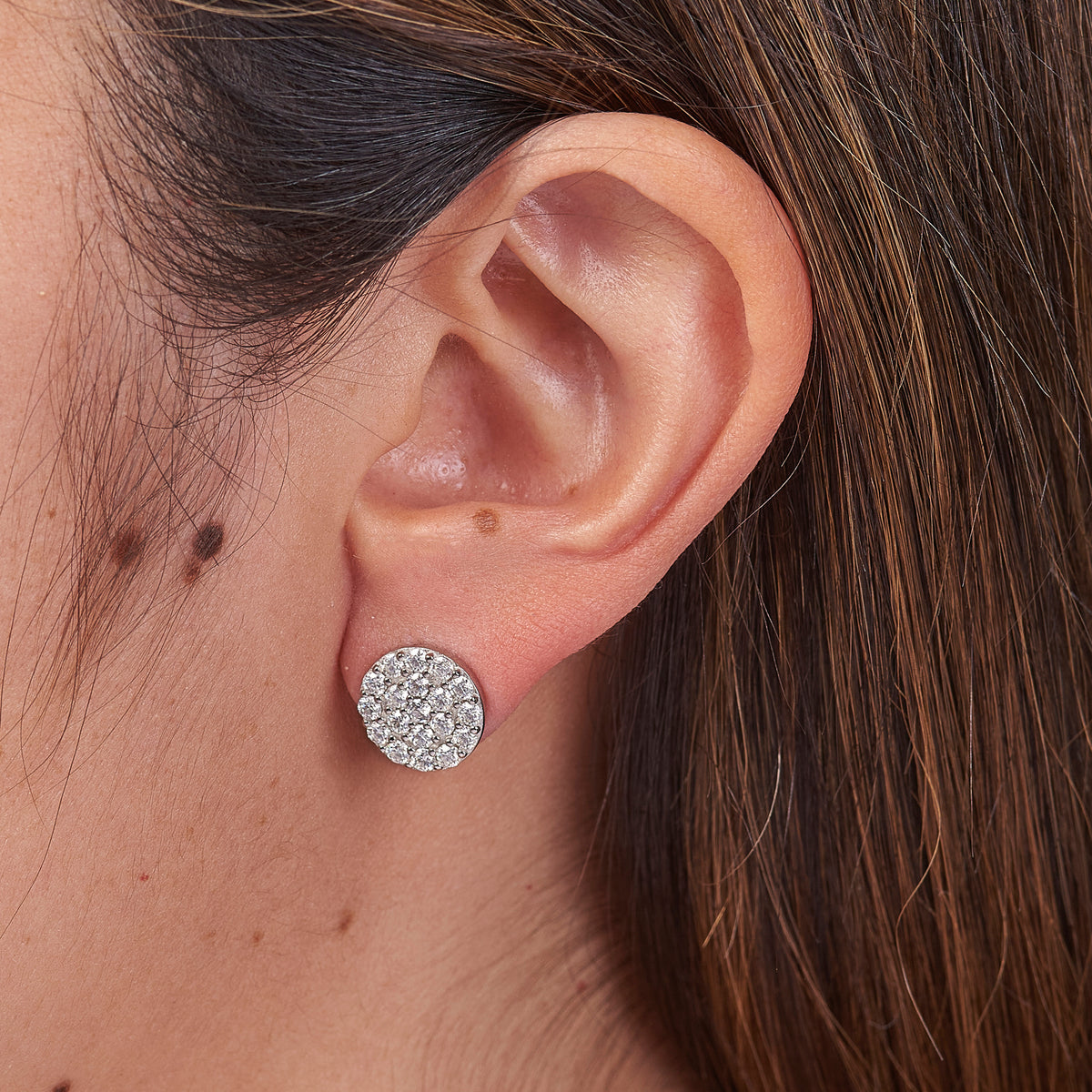 Aros Pave de Moissanitas