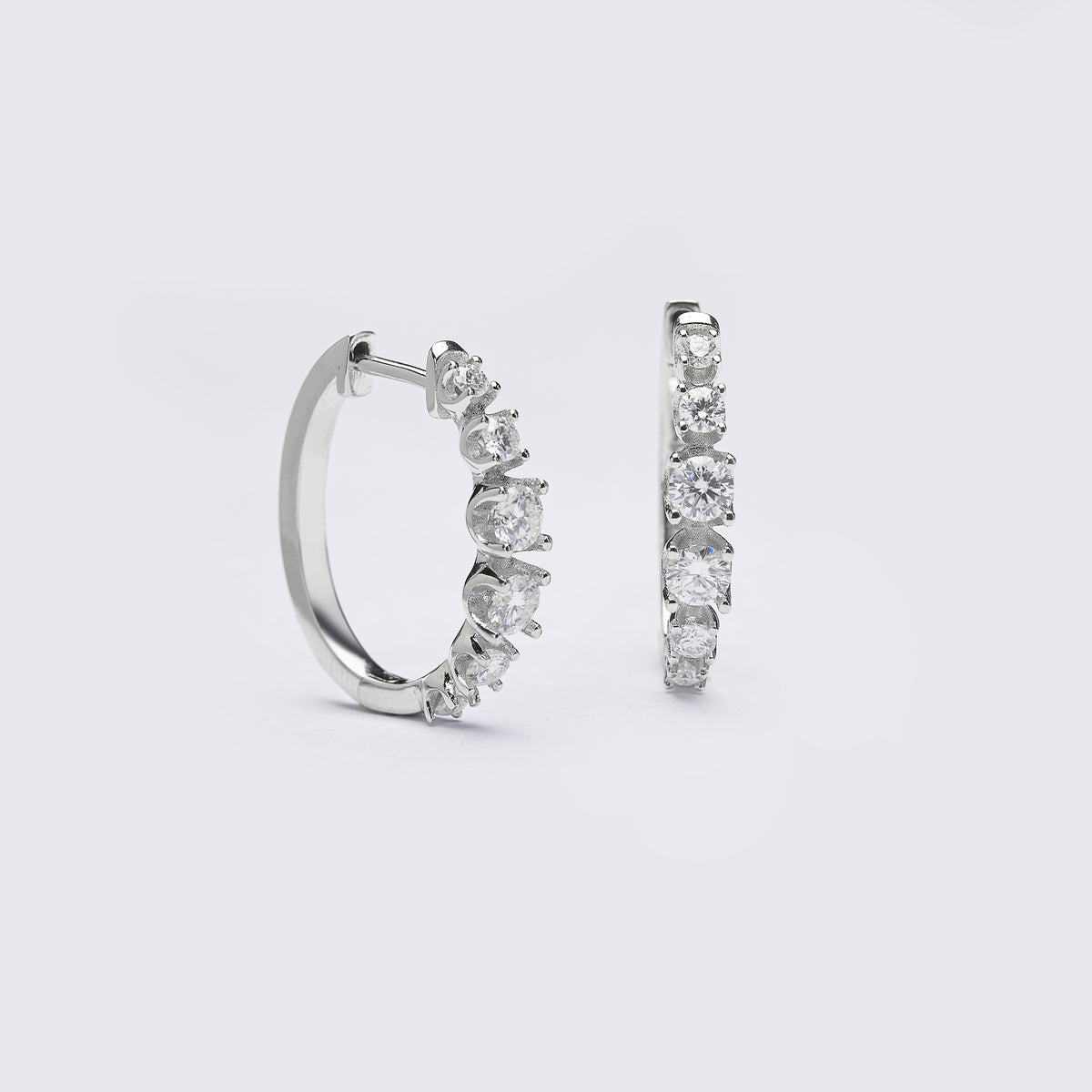 Aros Moissanitas Escalonadas