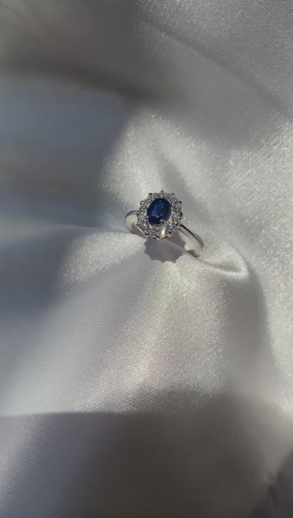Anillo Zafiro Lady Di