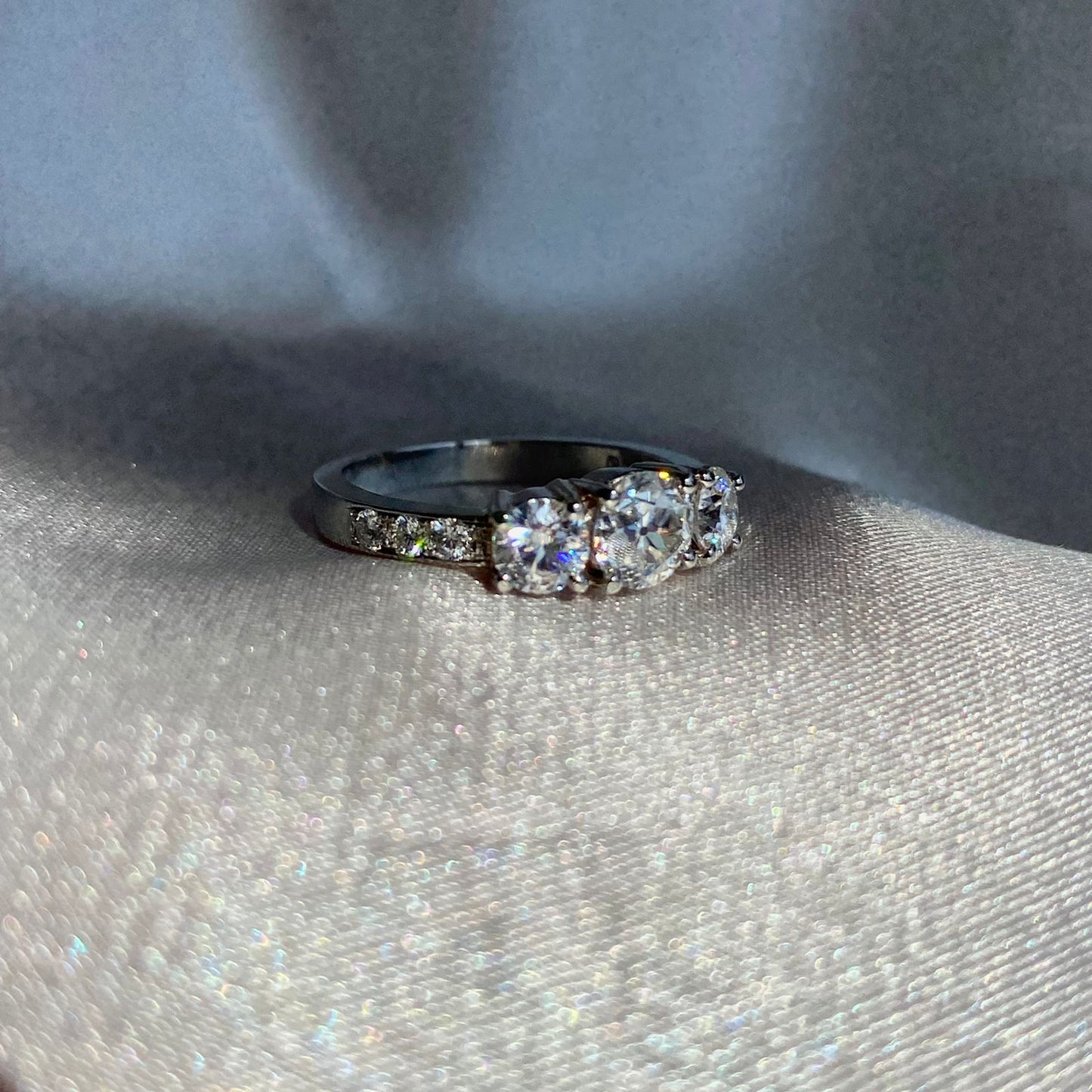 Anillo Tricillo Máximo Diamantes 50 pts GIA Certificado