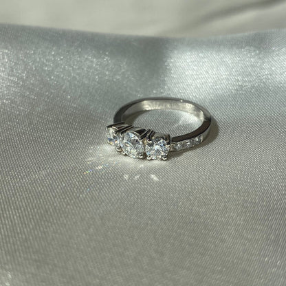 Anillo Tricillo Máximo Diamantes 50 pts GIA Certificado